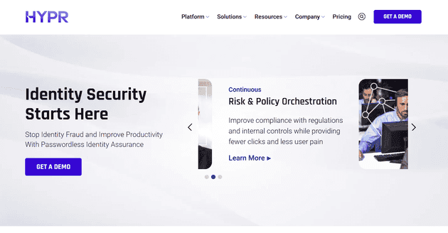 HYPR homepage