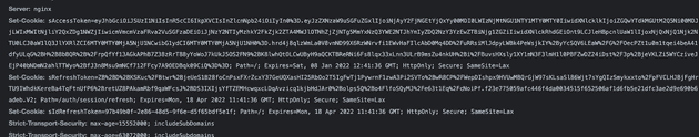 Set-Cookie Header