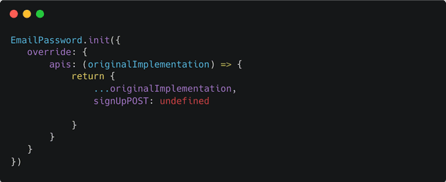 disabling API's