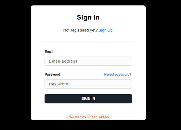 Sign in